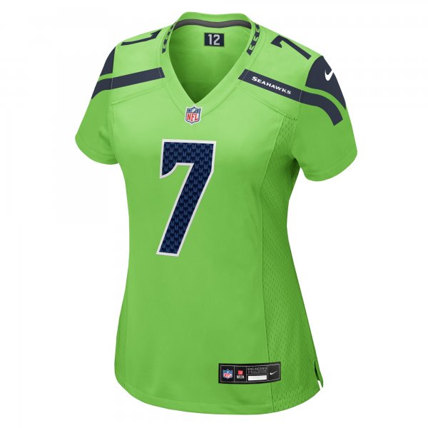 Women's Seattle Seahawks Geno Smith Nike Neon Green  Game Jersey