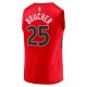 Youth Toronto Raptors Chris Boucher Fanatics Red  Fast Break Replica Jersey - Icon Edition