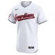 Men's Cleveland Guardians Nike White Home Elite Custom Jersey