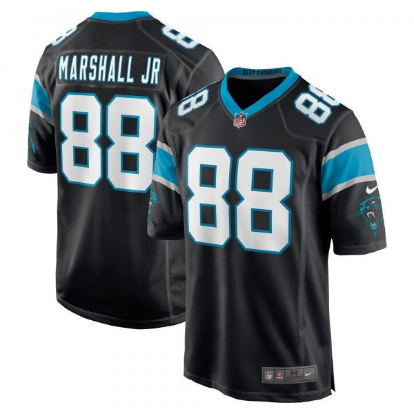 Men's Carolina Panthers Terrace Marshall Jr. Nike Black 2021 NFL Draft Pick Player Game Jersey