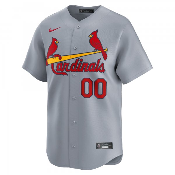 Men's St. Louis Cardinals  Nike Gray Away Limited Custom Jersey