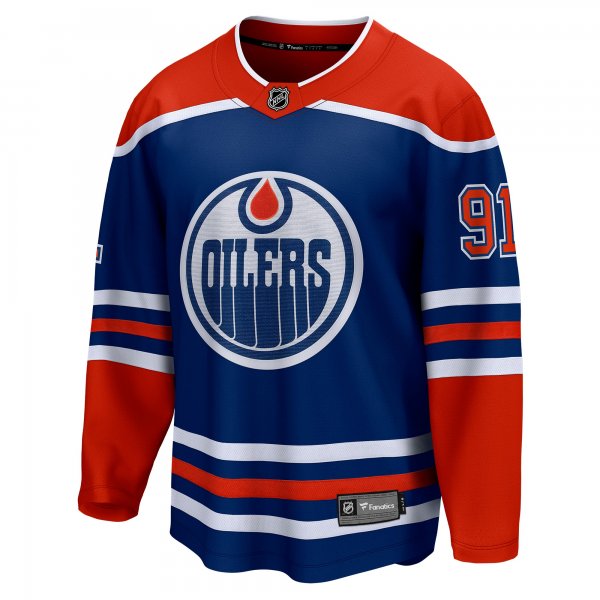 Men's Edmonton Oilers Evander Kane Fanatics Royal Home Breakaway Player Jersey