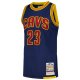 Men's Cleveland Cavaliers LeBron James Mitchell & Ness Navy 2015/16 Hardwood Classics Jersey