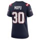 Women's New England Patriots Marte Mapu Nike  Navy Team Game Jersey