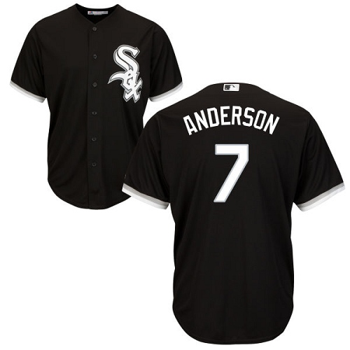 Chicago White sox #7 Tim Anderson Black New Cool Base Stitched MLB Jersey