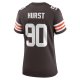 Women's Cleveland Browns Maurice Hurst Nike Brown Nike Women's All Player Jersey