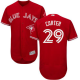 Toronto Blue Jays #29 Joe Carter Red Flexbase Collection Canada Day Stitched MLB Jersey