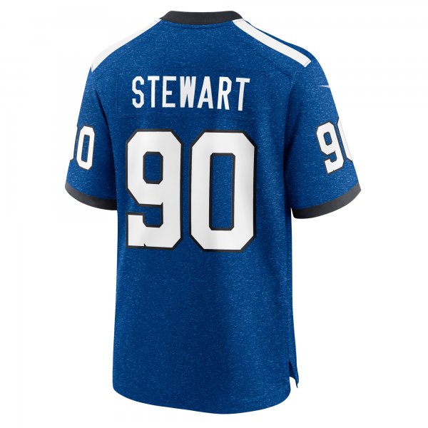 Men's Indianapolis Colts Grover Stewart Nike Royal Indiana Nights Alternate Game Jersey