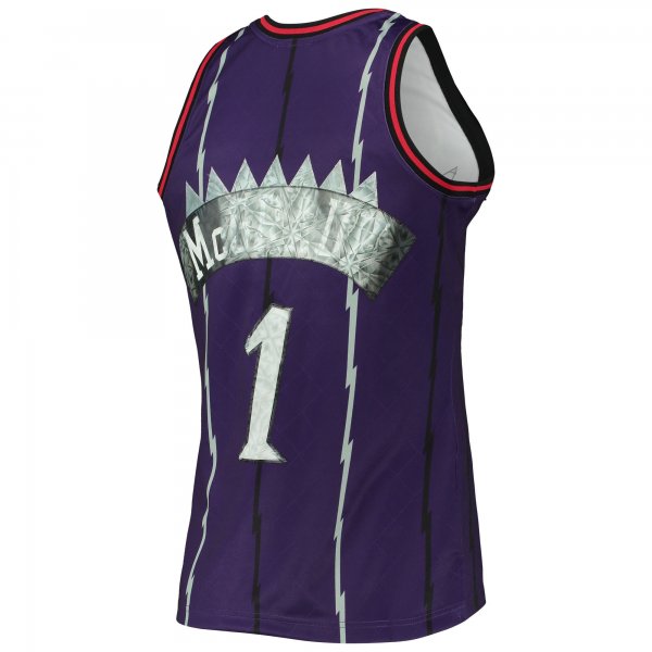 Men's Toronto Raptors Tracy McGrady Mitchell & Ness Purple 1998/99 Hardwood Classics NBA 75th Anniversary Diamond Swingman Jersey