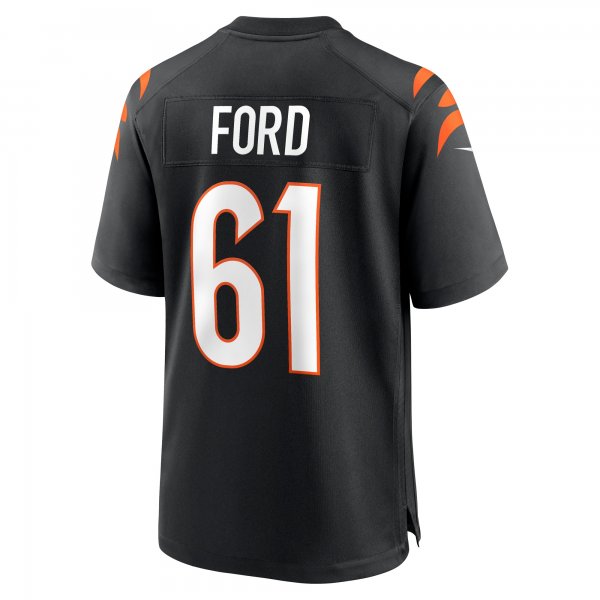 Men's Cincinnati Bengals Cody Ford Nike Black Game Jersey