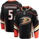 Men's Anaheim Ducks Urho Vaakanainen Fanatics Black Home Premier Breakaway Player Jersey