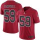 Atlanta Falcons #59 De'Vondre Campbell Red Men's Stitched NFL Limited Rush Jersey