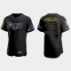 Men's Tampa Bay Rays #35 Brett Phillips All Black 2021 Salute to Service Flex Base MLB Jersey