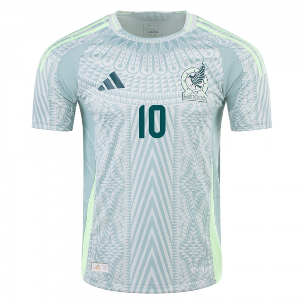 adidas Mens Mexico Alexis Vega Away Jersey 24/25 (Linen Green)