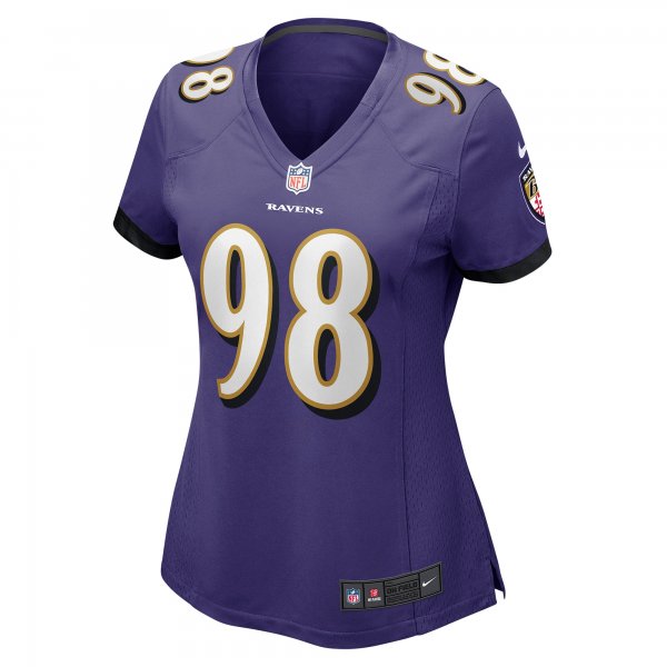 Women's Baltimore Ravens Travis Jones Nike Purple Player Game Jersey