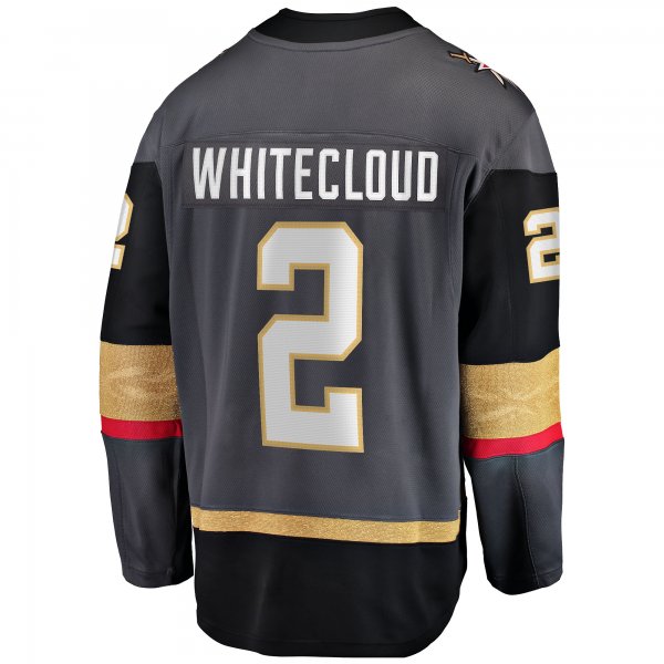 Men's Vegas Golden Knights Zach Whitecloud Fanatics Gray Alternate Breakaway Jersey