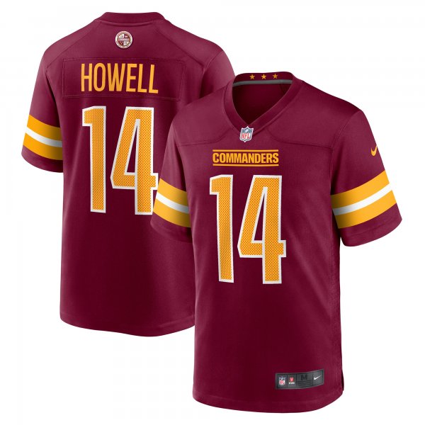 Men's Washington Commanders Sam Howell Nike Burgundy Player Game Jersey