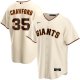 Men's Nike San Francisco Giants #35 Brandon Crawford Cream Home 2020 MLB Jersey