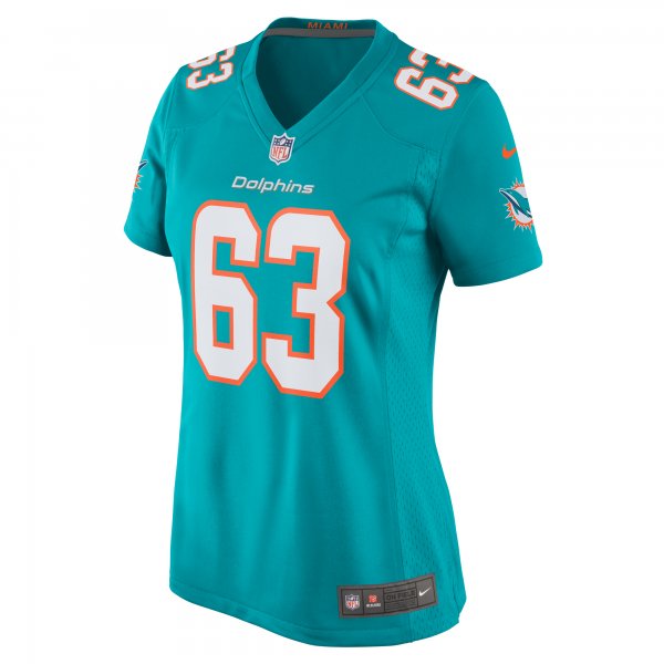 Women's Miami Dolphins Chasen Hines Nike  Aqua Team Game Jersey