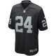 Men's Las Vegas Raiders Willie Brown Nike Black Game Retired Player Jersey