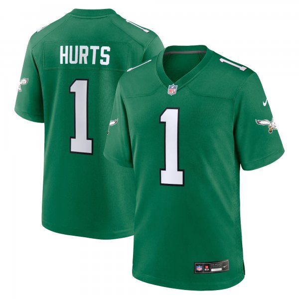 Youth Philadelphia Eagles Jalen Hurts Nike Kelly Green Game Jersey