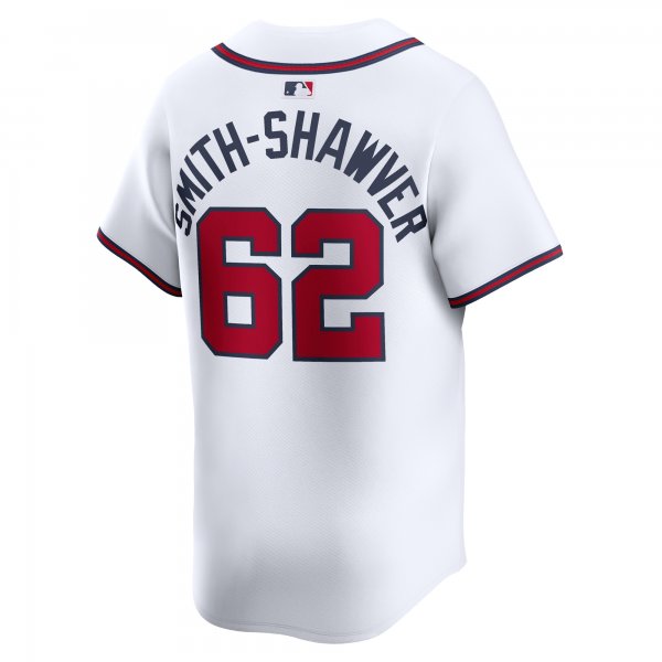 Men's Atlanta Braves AJ Smith-Shawver Nike White Home Limited Player Jersey