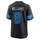 Men's Detroit Lions Jameson Williams Nike Black 2nd Alternate Game Jersey