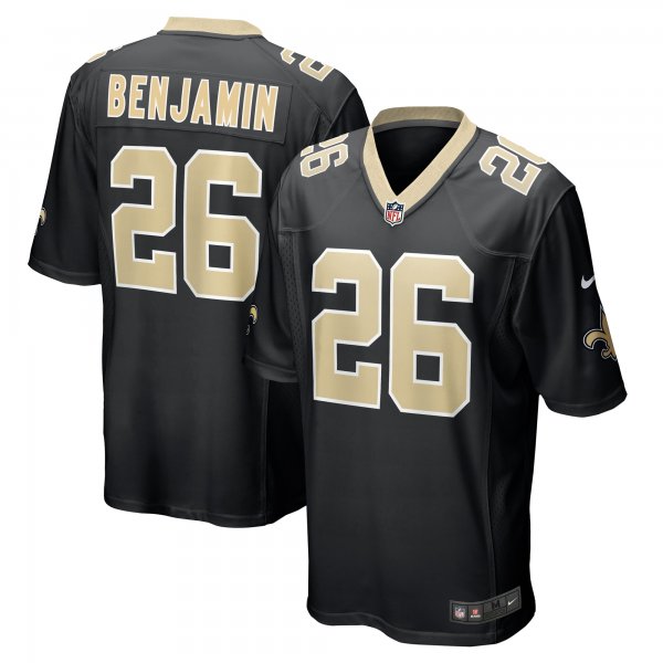 Men's New Orleans Saints Eno Benjamin Nike  Black Team Game Jersey