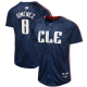 Youth Cleveland Guardians #0 Andres Gimenez Nike Navy 2024 City Connect Limited Jersey