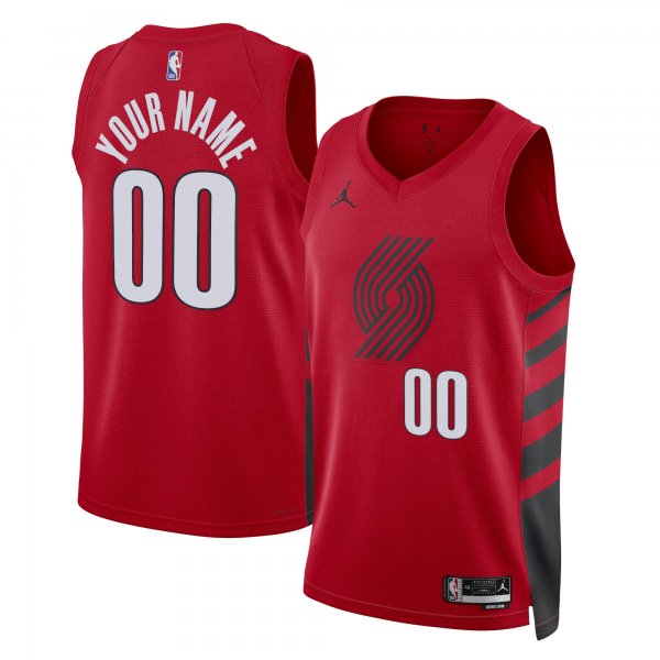 Unisex Portland Trail Blazers Jordan Brand Red 2022/23 Swingman Custom Jersey - Statement Edition