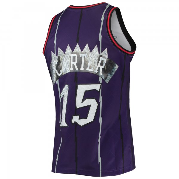 Men's Toronto Raptors Vince Carter Mitchell & Ness Purple 1998/99 Hardwood Classics NBA 75th Anniversary Diamond Swingman Jersey