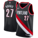 Nike Men's Portland Trail Blazers #27 Jusuf Nurkic Black Swingman Icon Edition NBA Jersey