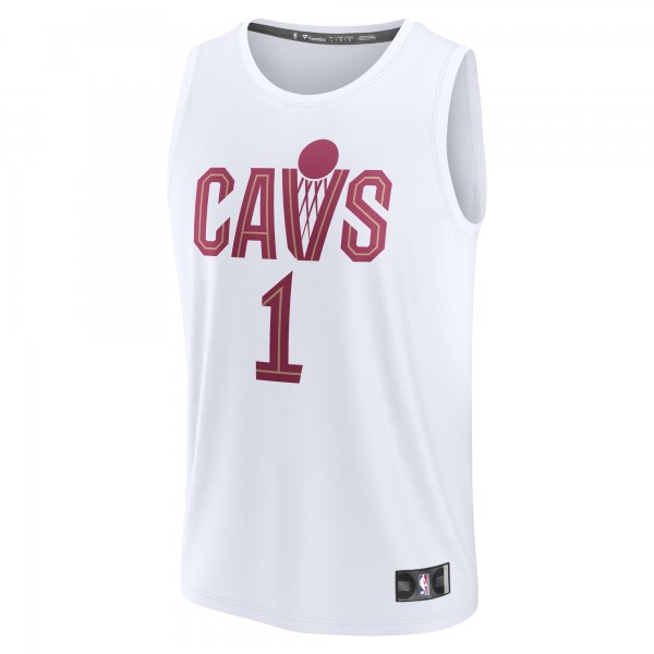 Youth Cleveland Cavaliers Max Strus Fanatics White Fast Break Replica Player Jersey - Association Edition