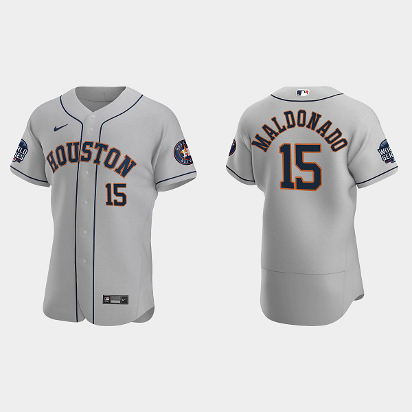 Martin Maldonado Houston Astros 2021 World Series MLB Flexbase Jersey - Gray