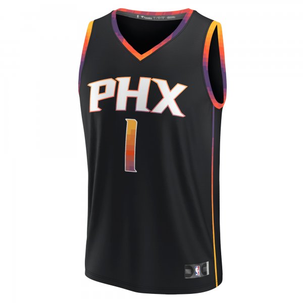 Youth Phoenix Suns Devin Booker Fanatics Black Fast Break Player Jersey - Statement Edition