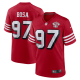 Men's San Francisco 49ers #97 Nick Bosa Nike Scarlet 75th Anniversary Alternate Limited Player Jersey