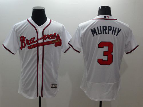 Atlanta Braves #3 Dale Murphy White Flexbase Collection Stitched MLB Jersey