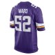 Men's Minnesota Vikings Jihad Ward Nike  Purple Team Game Jersey