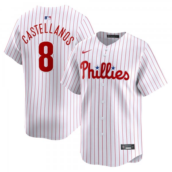 Men's Philadelphia Phillies Nick Castellanos Nike White Home Limited Player Jersey