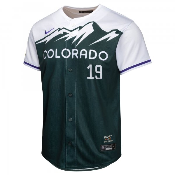 Youth Colorado Rockies Charlie Blackmon Nike Green City Connect Limited Player Jersey