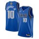 Men's Dallas Mavericks #10 Tim Hardaway Jr. Nike Icon Edition NBA Finals Patch 2024 Swingman Blue Jersey