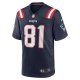 Men's New England Patriots Jonnu Smith Nike Navy Game Jersey