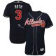 Atlanta Braves #3 Babe Ruth Navy Blue Flexbase Collection Stitched MLB Jersey