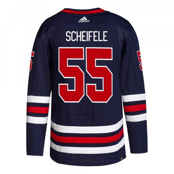 Men's Winnipeg Jets Mark Scheifele adidas Navy Alternate Primegreen Player Jersey