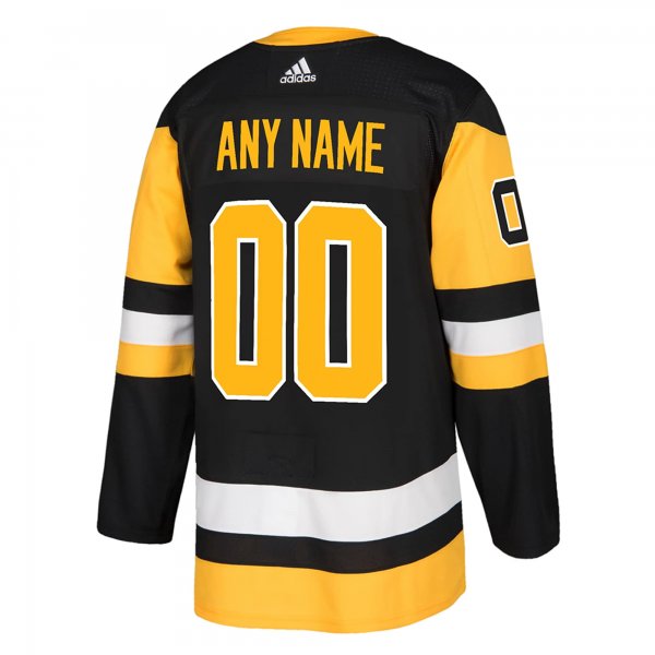 Men's Pittsburgh Penguins adidas Black Custom Jersey