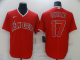 Men's Los Angeles Angels #17 Ohtani Red Game 2021 Nike MLB Jersey