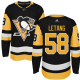 Adidas Pittsburgh Penguins #58 Kris Letang Black Alternate Stitched NHL Jersey