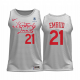 Philadelphia 76ers Joel Embiid #21 White 2022-23 City Edition Jersey