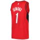 Men's Portland Trail Blazers Anfernee Simons Jordan Brand Red Swingman Player Jersey - Statement Edition