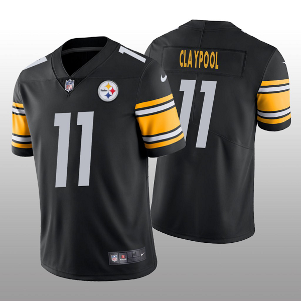 Pittsburgh Steelers Black 2020 NFL Draft Vapor Limited Men's Jersey #11 Chase Claypool Men's Jersey